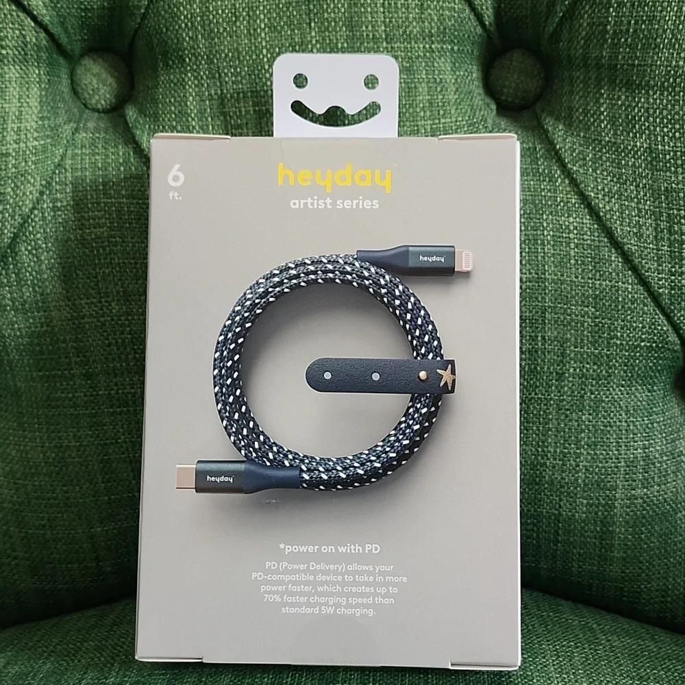Heyday Artist Series Fast Charging Cable - Lightning to USB-C